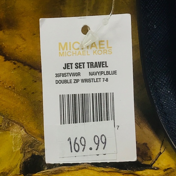 Michael Kors Jet Set Double Zip Floral Wristlet - Picture 8 of 8